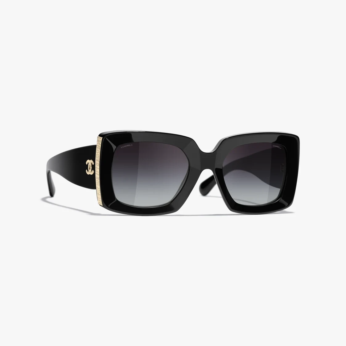 CHANEL Rectangular Frame Sunglasses
